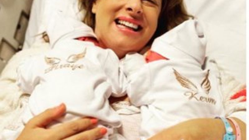 Doğa Rutkay ikiz doğurdu