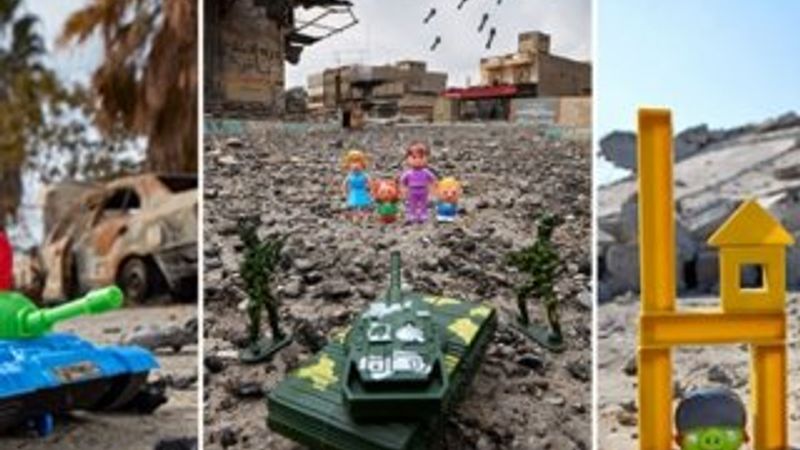 Fotoğrafçı, savaşı çocukların gözünden gösteriyor