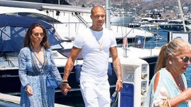 Jeremy Meeks kayınpederinin yatıyla Bodrum'da