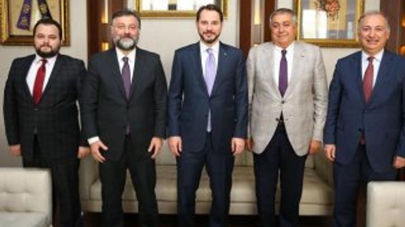 İnşaat sektörü temsilcilerinden Bakan Albayrak'a ziyaret