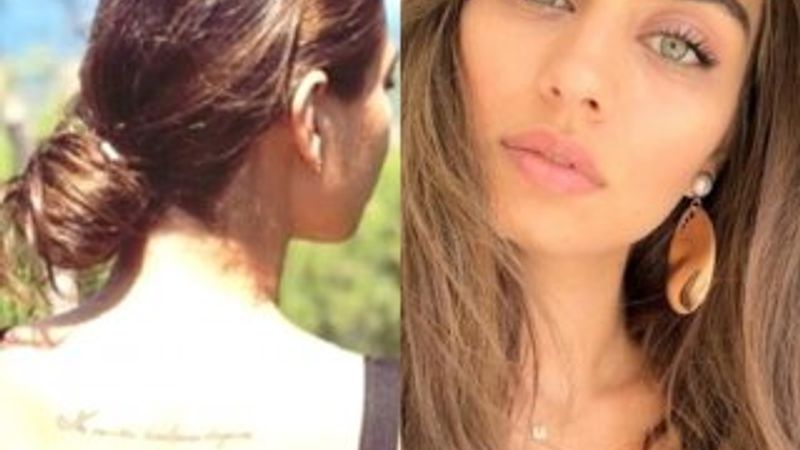 Amine Gülşe'nin dövmesi