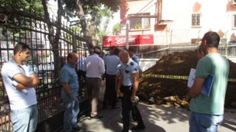 Okul bahçesindeki kazıda tarihi testi bulundu