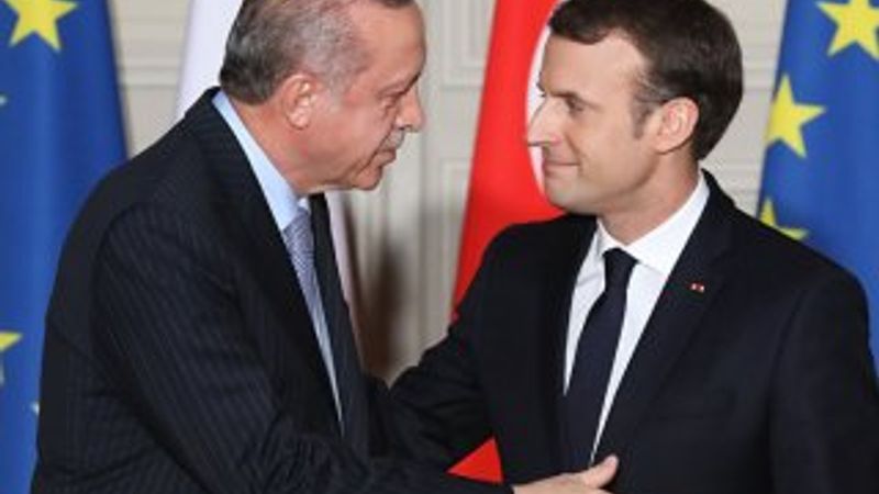 Başkan Erdoğan ile Macron görüştü