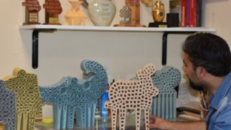 Seramik ustasının çamurdan sanatı