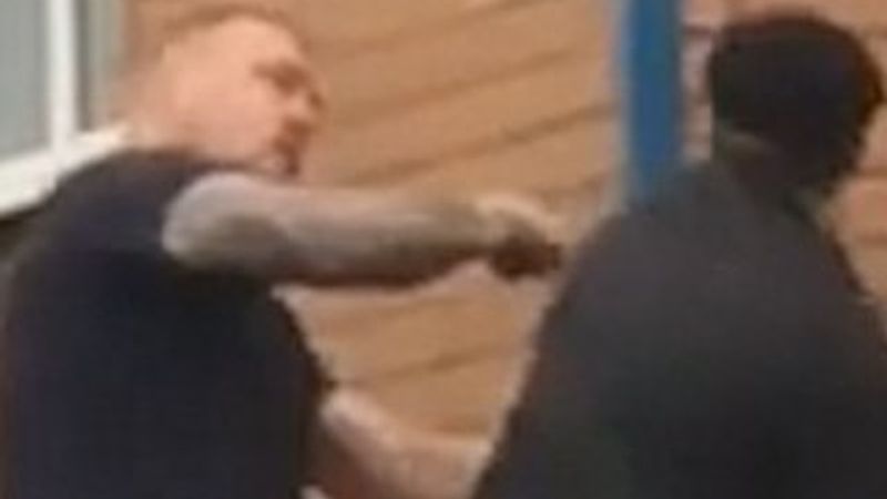 İngiltere'de park kavgası