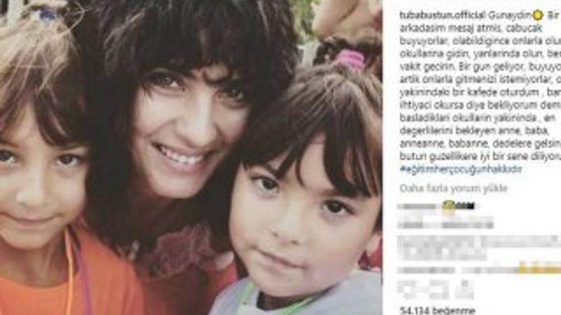 Tuba Büyüküstün'den eğitim mesajı