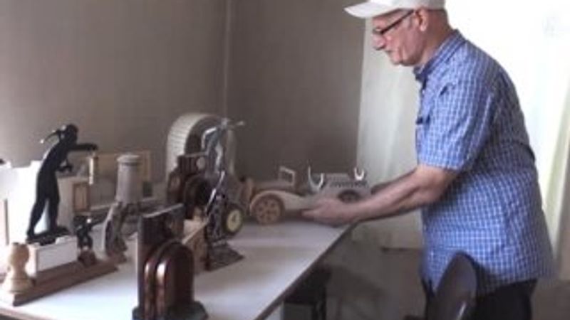 Ağaç parçalarından sanat