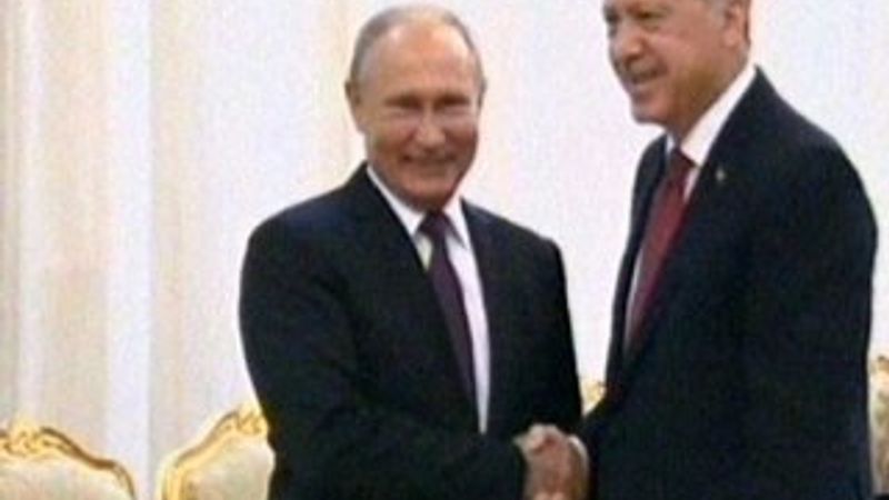 Erdoğan ve Putin Tahran'da buluştu