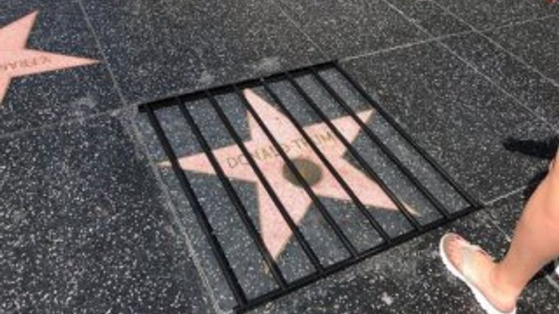 Trump'ın yıldızlar geçidindeki ismine saldırı