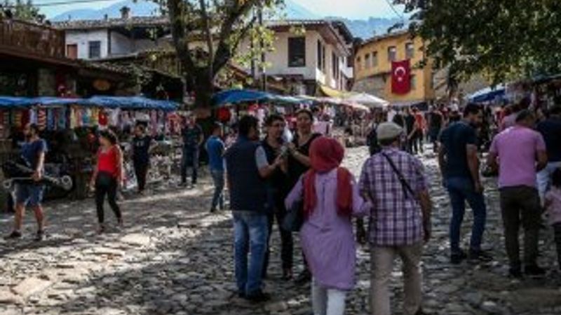 Cumalıkızık'ta hafta sonu yoğunluğu
