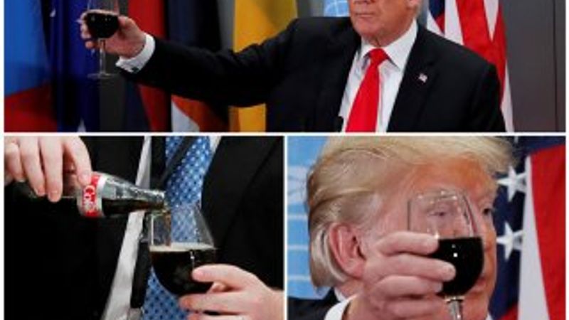 Trump'a şarap vermediler