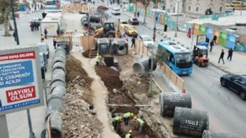 Üsküdar'da asfaltın altından tarih çıktı