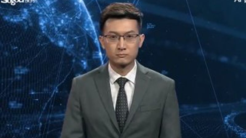 Çin dünyanın ilk yapay zekalı sunucu robotunu üretti