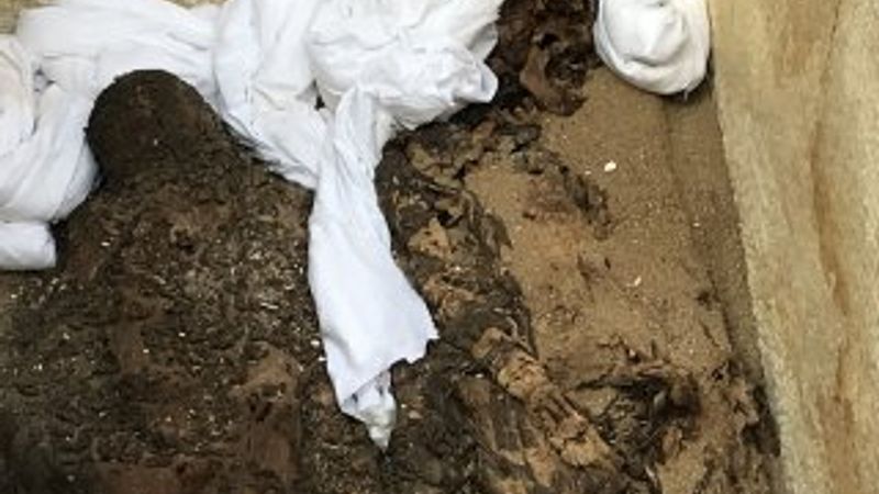 İznik'te bulunan lahit müzeye taşındı