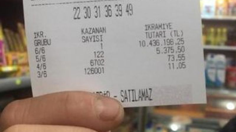 10 milyonluk ikramiye Çerkezköy’e çıktı