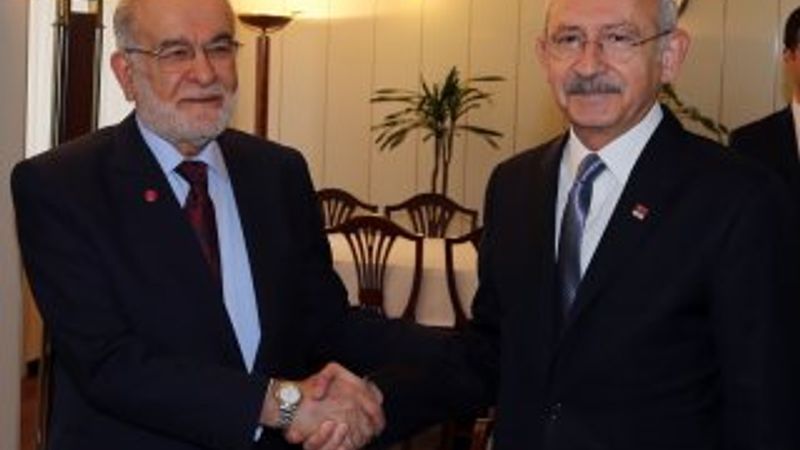 Kemal Kılıçdaroğlu, Temel Karamollaoğlu'nu ziyaret etti