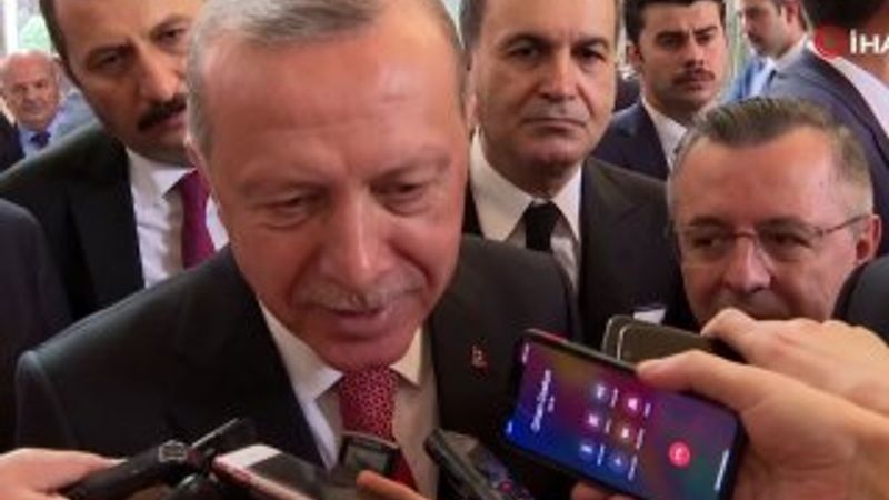 Başkan Erdoğan'ın muhabirle 'yes' diyaloğu