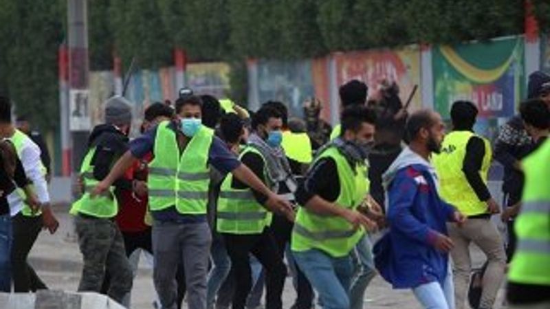 Irak'ta Sarı Yelekliler eylemi