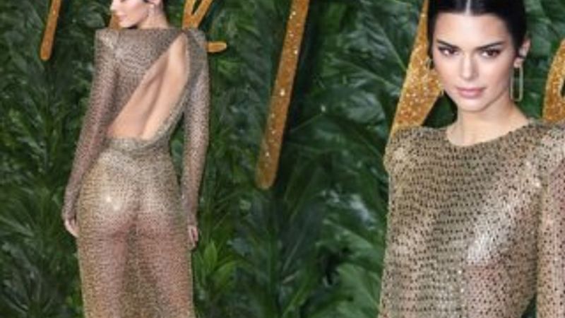 Kendall yine transparan