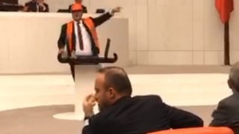 Meclis'te CHP eylemi