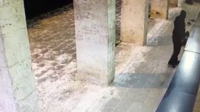 Camiden ayakkabı çalan şahıs kameralara yakalandı