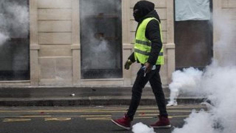 Fas'ta sarı yelekliler protestosu