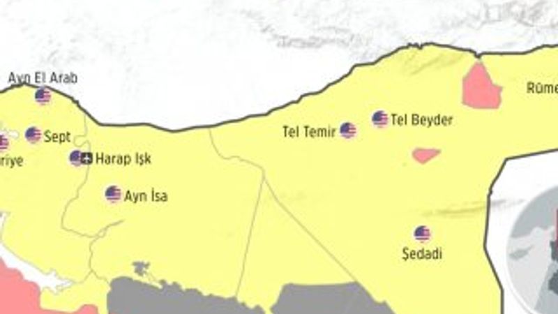 Suriye'de boşaltılacak ABD üsleri