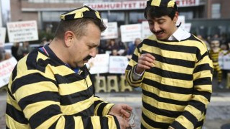 CHP Genel Merkezi önünde eylem