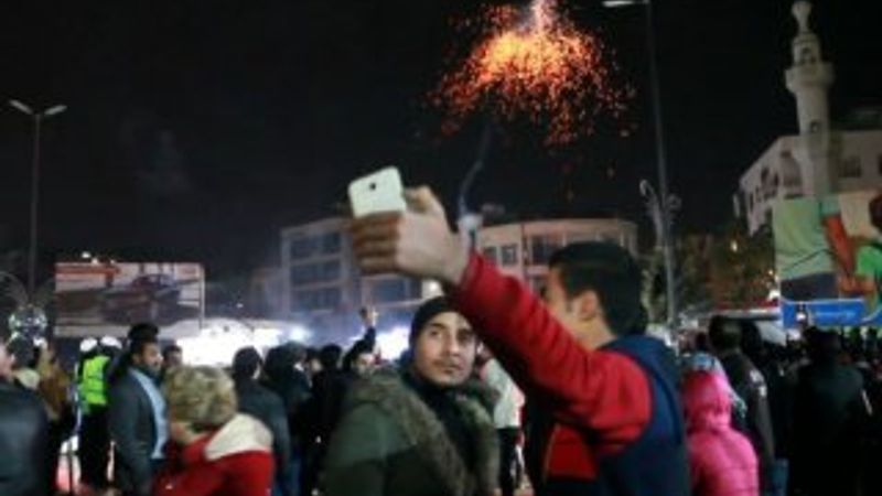 Şam'da yılbaşı kutlaması