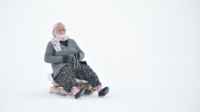 Saman Dağı eteklerinde kar şenlikleri yapıldı