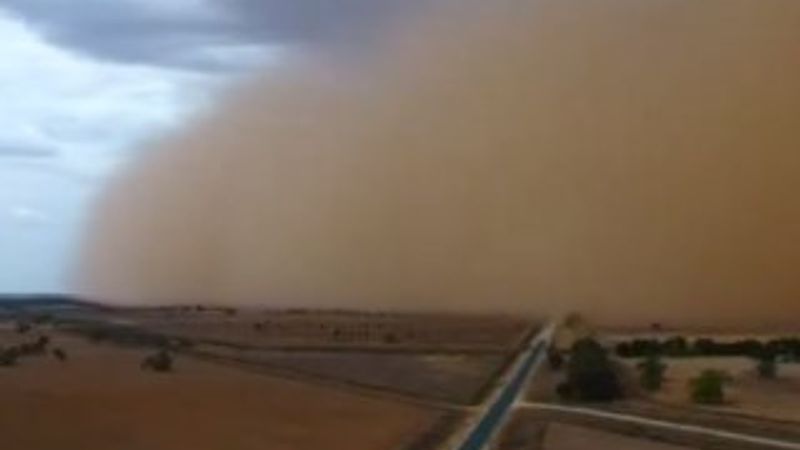 Avustralya'da kum fırtınası