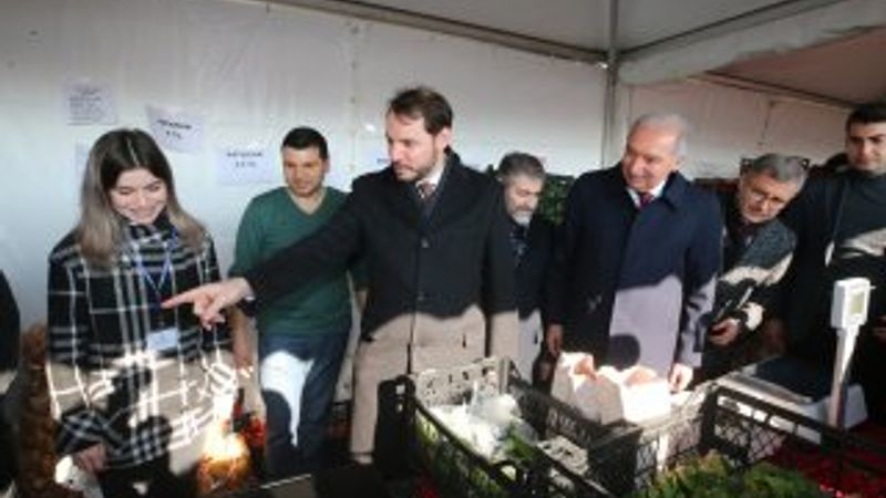 Bakan Albayrak tanzim satış noktasını ziyaret etti