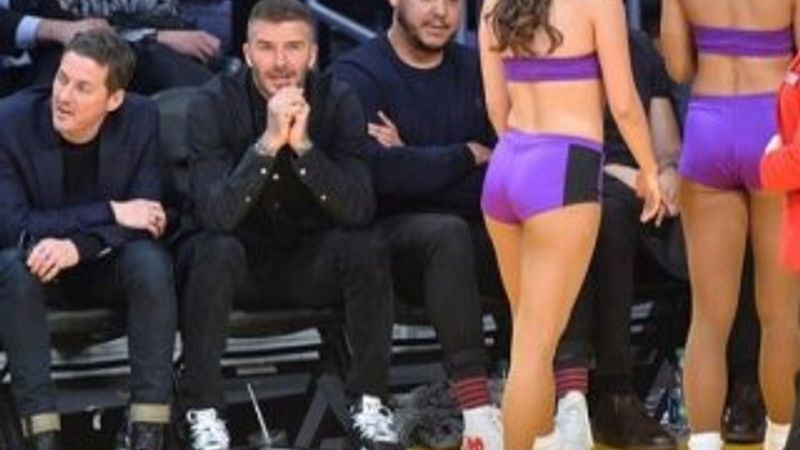 David Beckham, gözünü amigo kızlardan alamadı