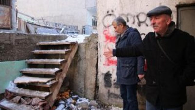 Erzurum'da anne köpeğin yavru hassasiyeti