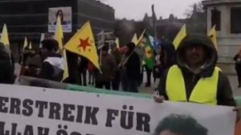 PKK yandaşları Avusturya'da eylem yaptı