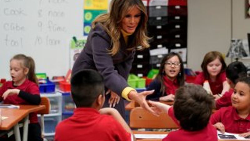 Melania Trump FETÖ okulunu ziyaret etti