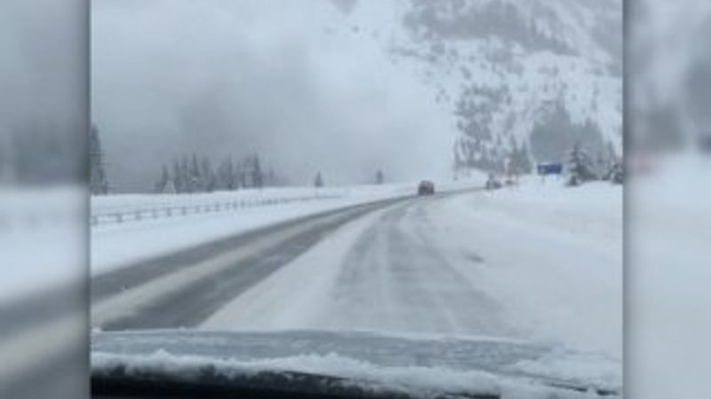 ABD'de otoyala çığ düştü