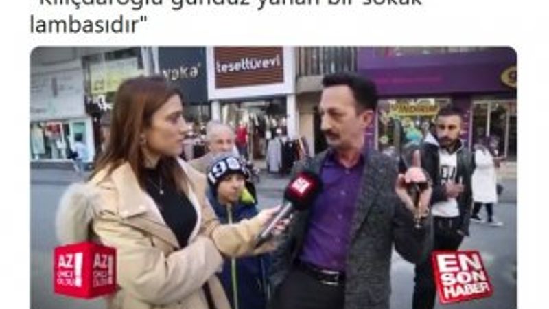 Vatandaştan Kılıçdaroğlu'na sokak lambası benzetmesi