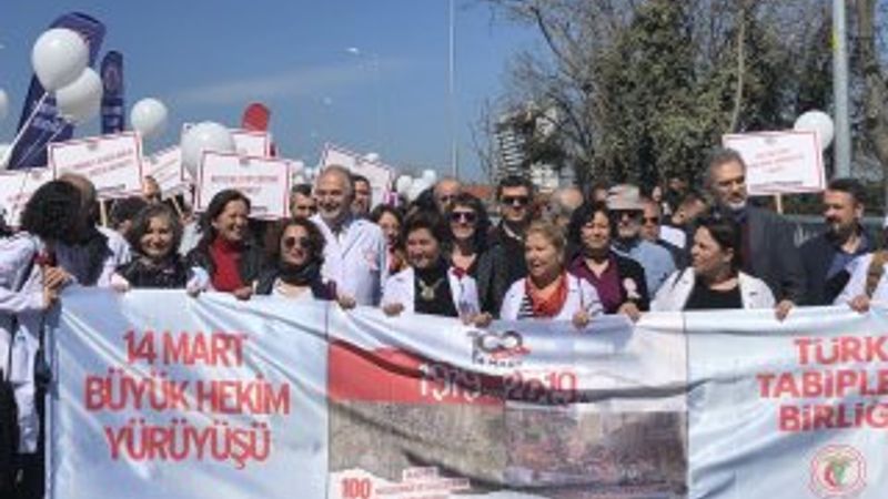 Türk Tabipleri Birliği seçim yürüyüşü yaptı