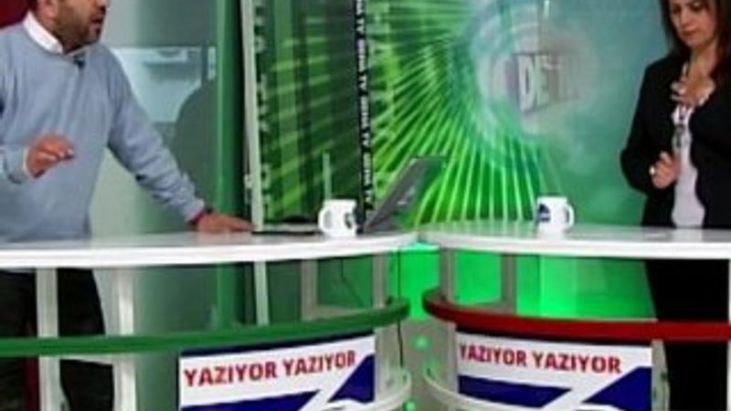 Canlı yayında deprem anı