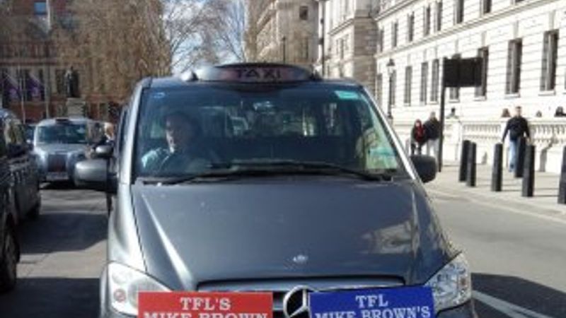 Londra'da taksici protestosu