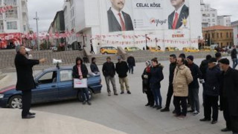 Kayseri'de bağımsız aday miting düzenledi