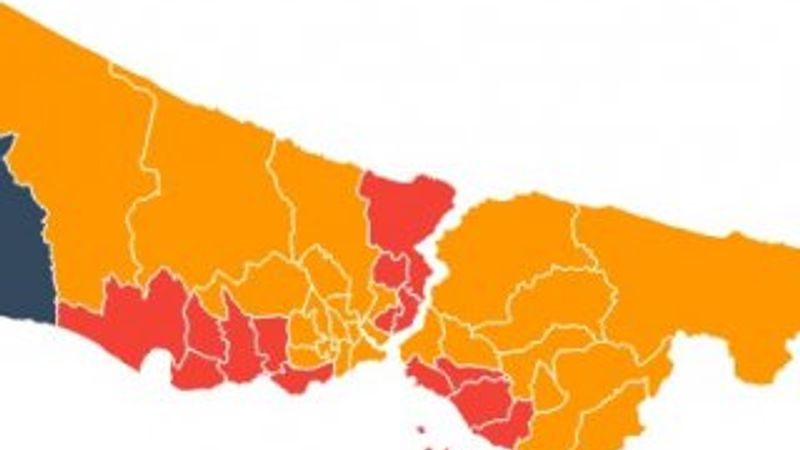 İstanbul ilçelerinde seçim sonuçları