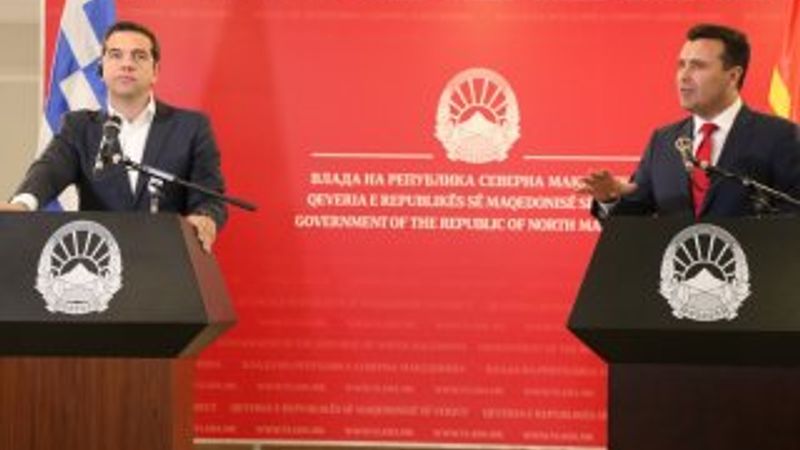 Yunanistan Başbakanı Çipras Kuzey Makedonya'da
