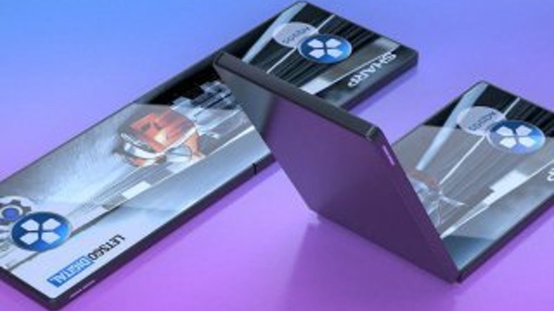 Sharp, katlanabilir ekranlı bir oyun telefonu üzerinde çalışıyor