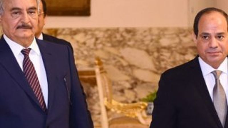 Sisi Hafter'i Mısır'da ağırladı