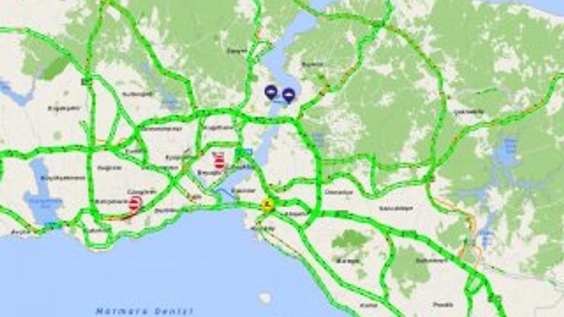 1 Mayıs'ta İstanbul trafiği