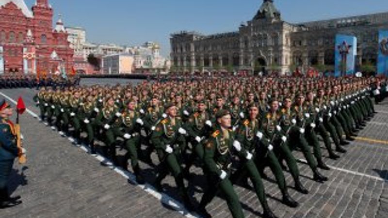 Rusya'da Zafer Bayramı gösterisi