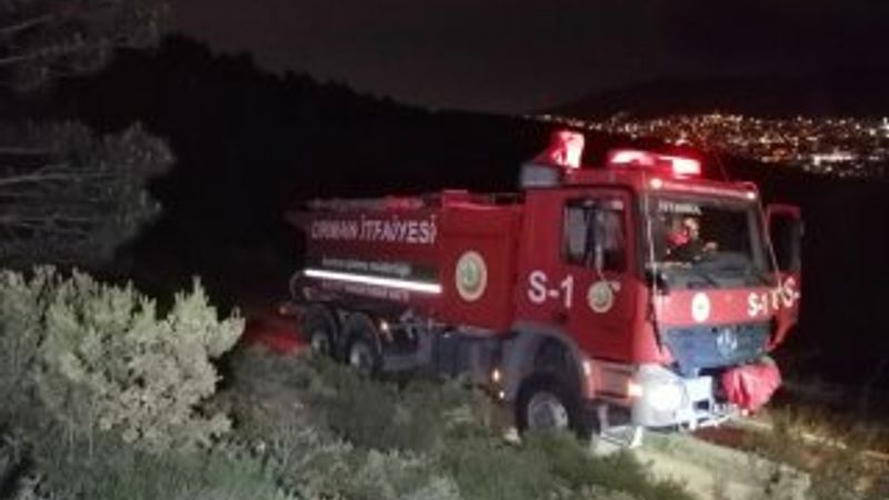 Orman İtfaiyesi yangının büyümesine izin vermedi