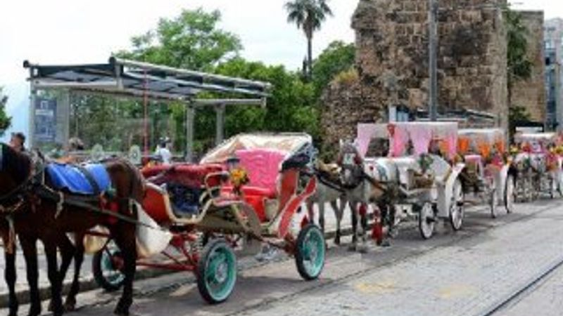 Antalya'da fayton faaliyeti bitiyor